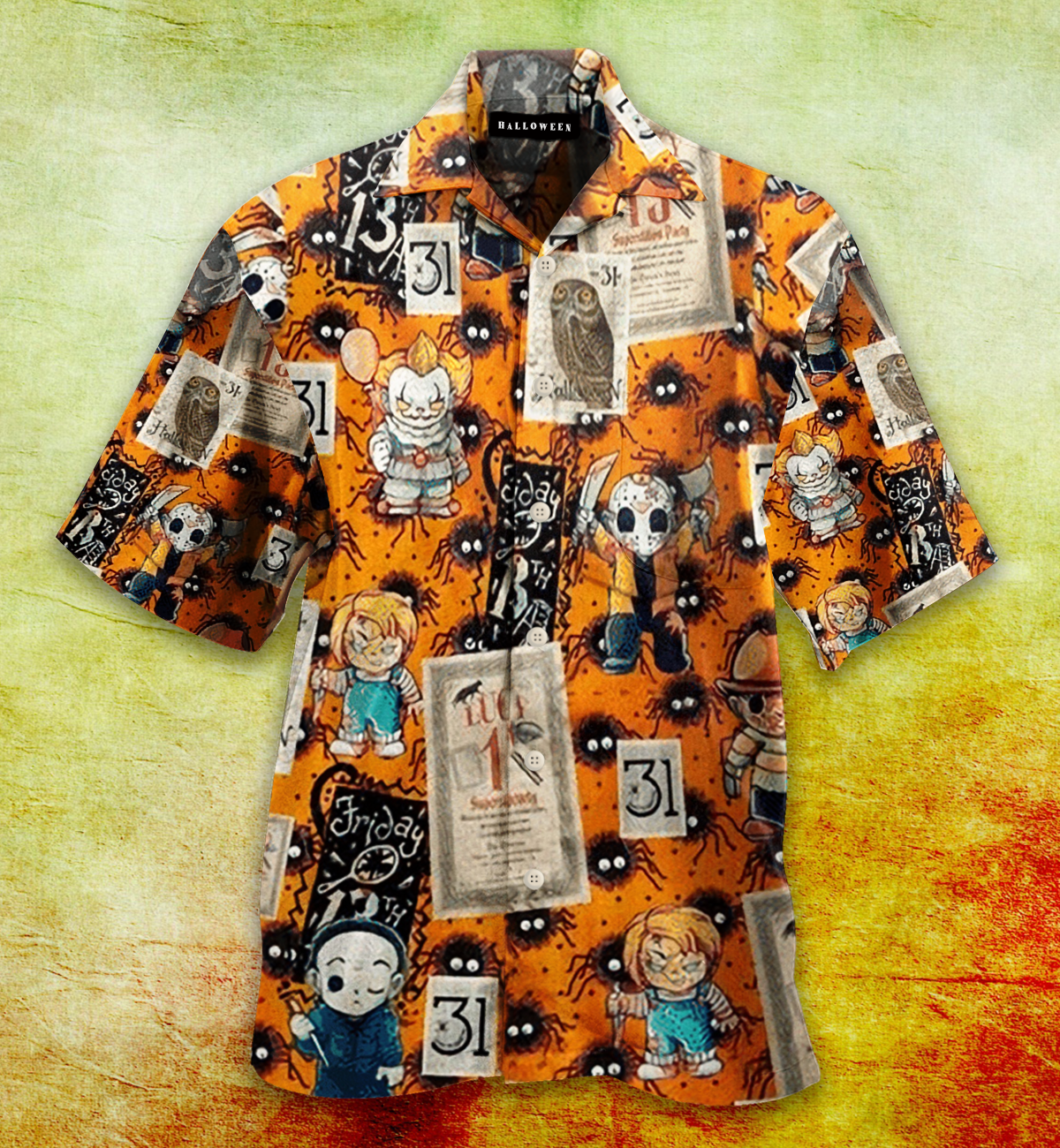 Horror 3d All Over Print Summer Button Design For Halloween Hawaii Shirt Horror 3d All Over Print Summer Button Design For Halloween Hawaii Shirt