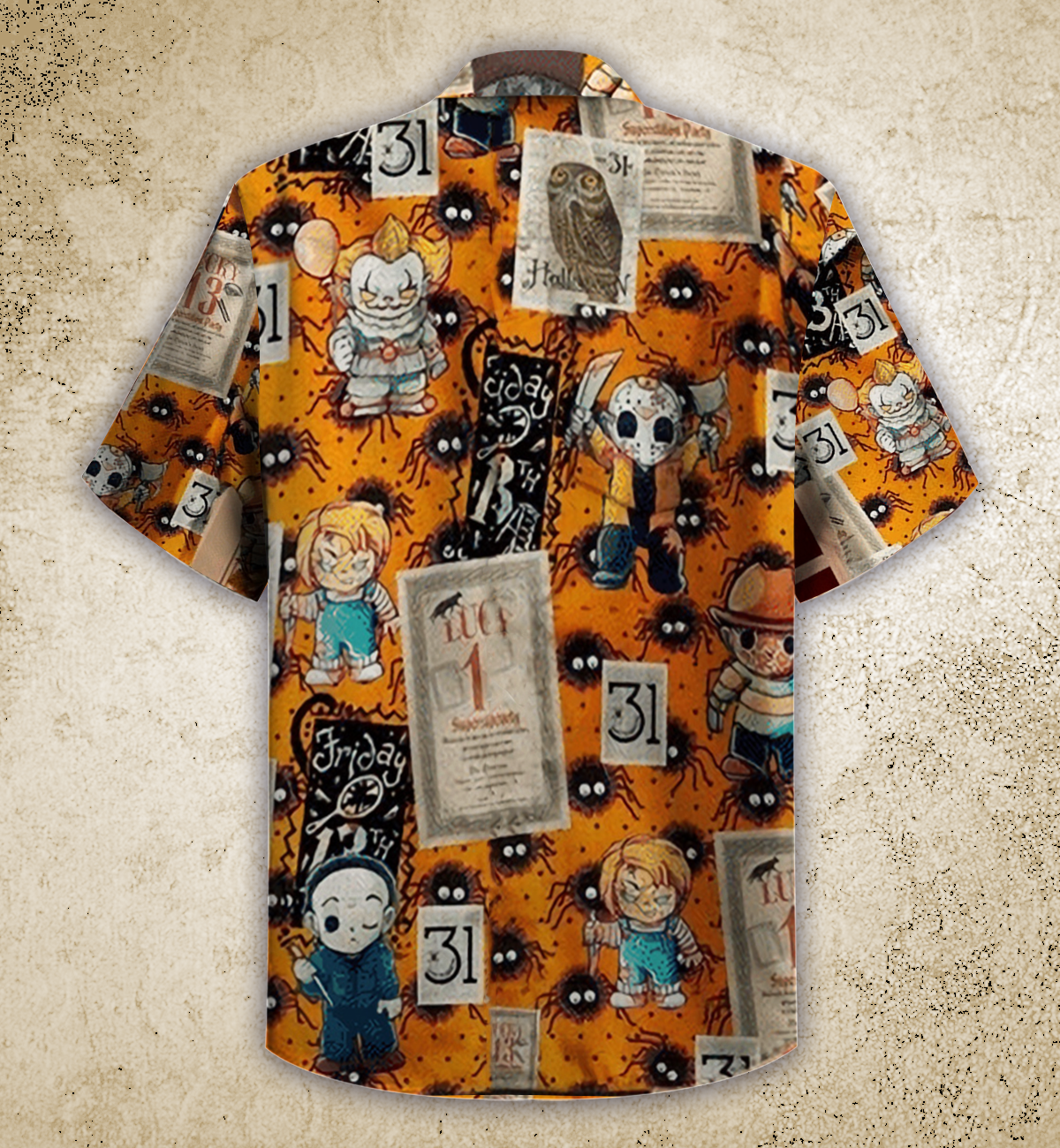 Horror 3d All Over Print Summer Button Design For Halloween Hawaii Shirt Horror 3d All Over Print Summer Button Design For Halloween Hawaii Shirt