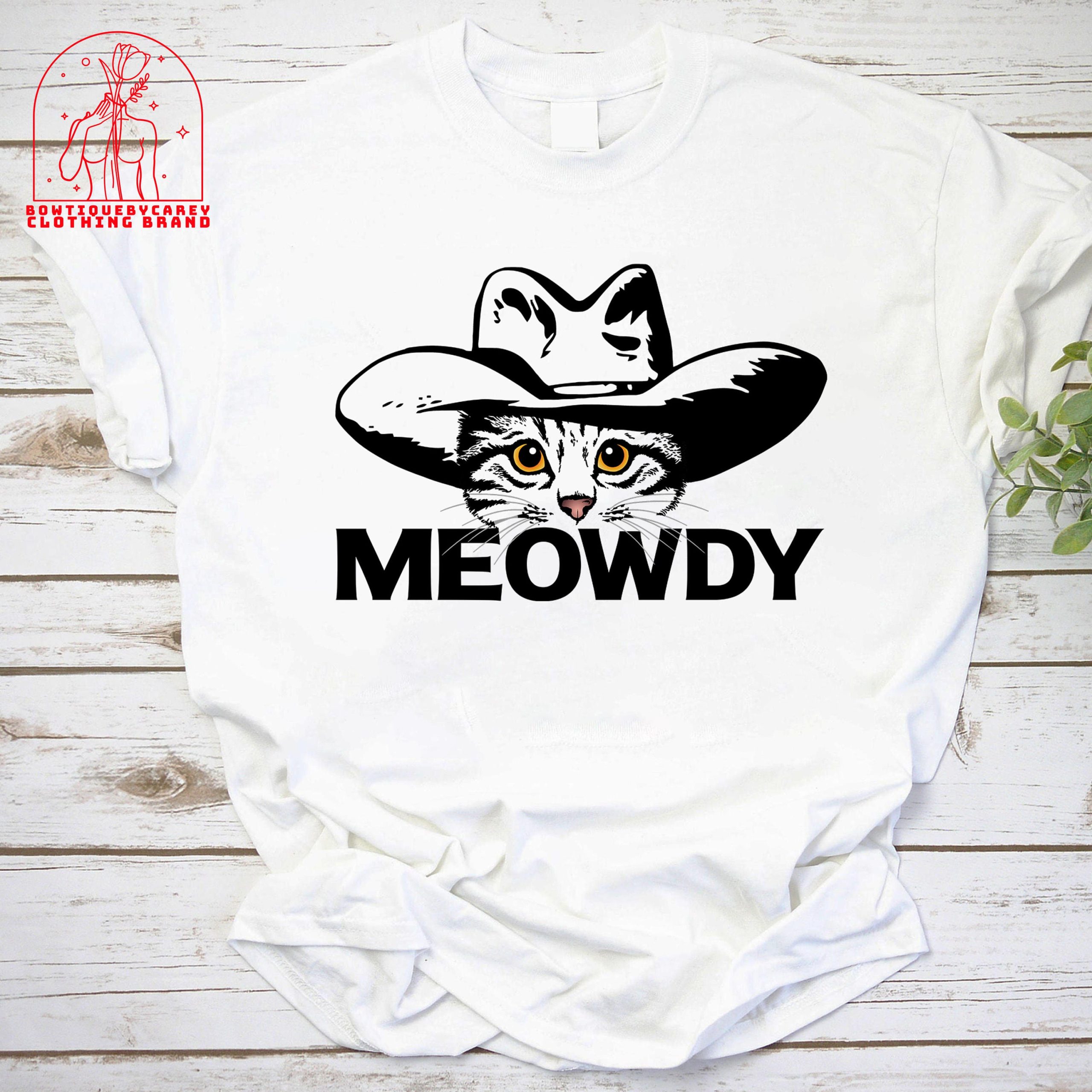 Howdy Pardner Cat Meowdy Cowboy Cat Unisex T-Shirt Howdy Pardner Cat Meowdy Cowboy Cat Unisex T-Shirt