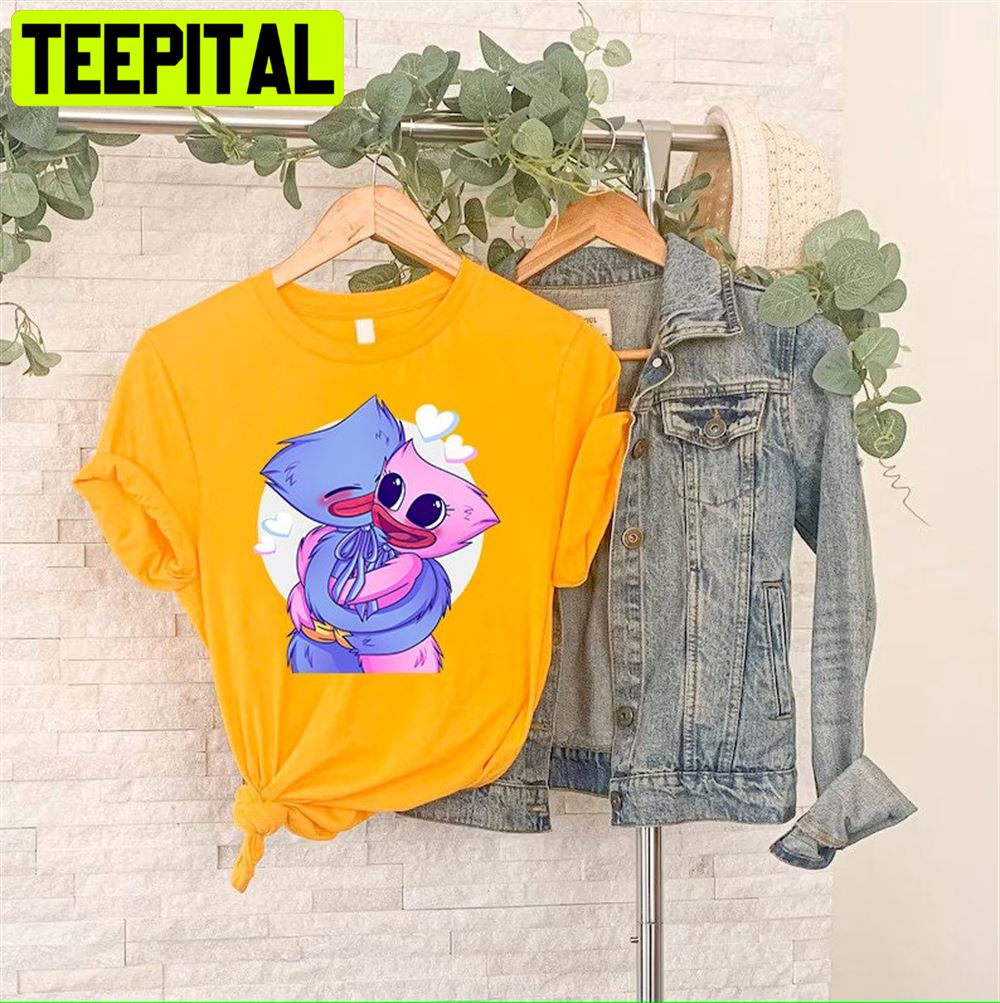 Huggy Wuggy Kissy Missy Poppy Playtime Unisex T-Shirt Huggy Wuggy Kissy Missy Poppy Playtime Unisex T-Shirt