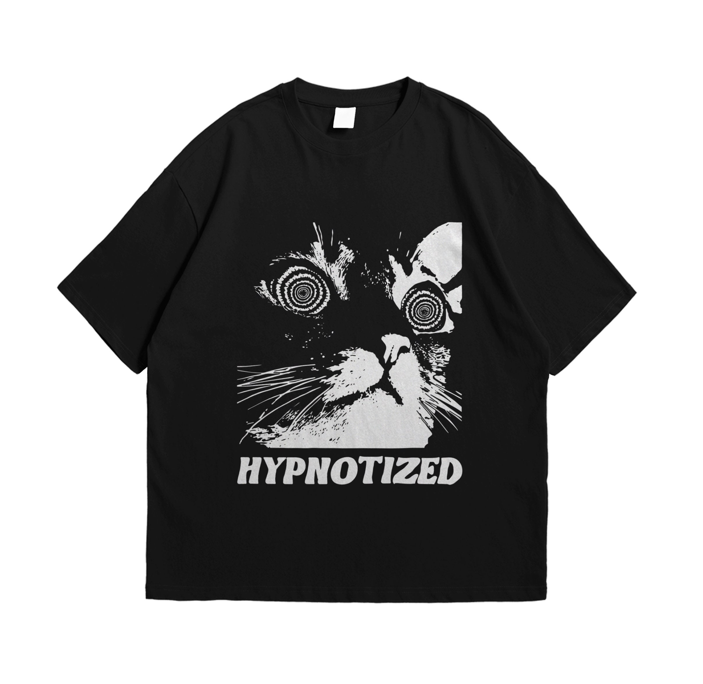 Hypnotize Cat Urban Artwork Graphic Unisex T-Shirt Hypnotize Cat Urban Artwork Graphic Unisex T-Shirt