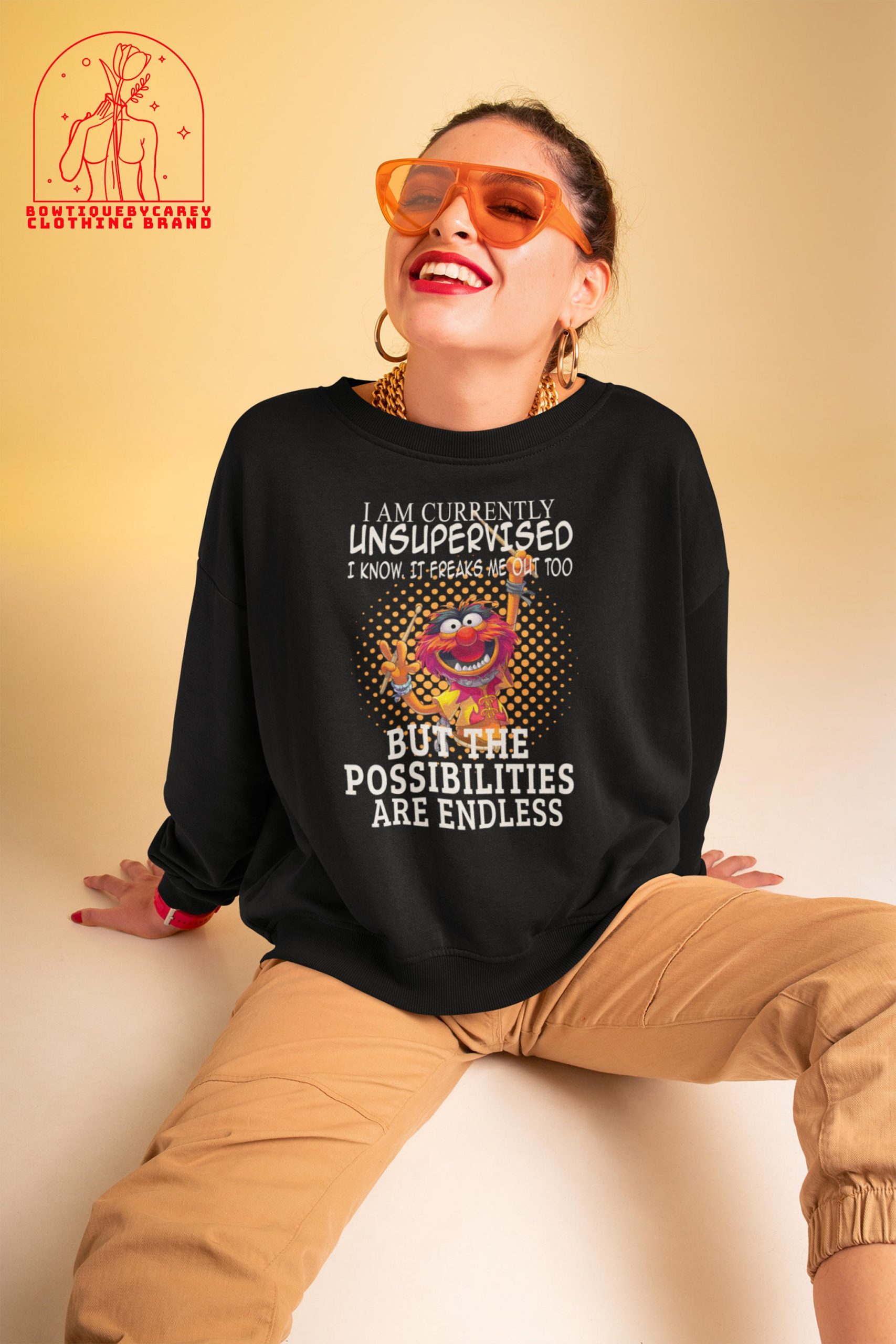 I Am Currently Unsupervised I Know It Freaks Me Out Too The Muppet Show Unisex T-Shirt I Am Currently Unsupervised I Know It Freaks Me Out Too The Muppet Show Unisex T-Shirt