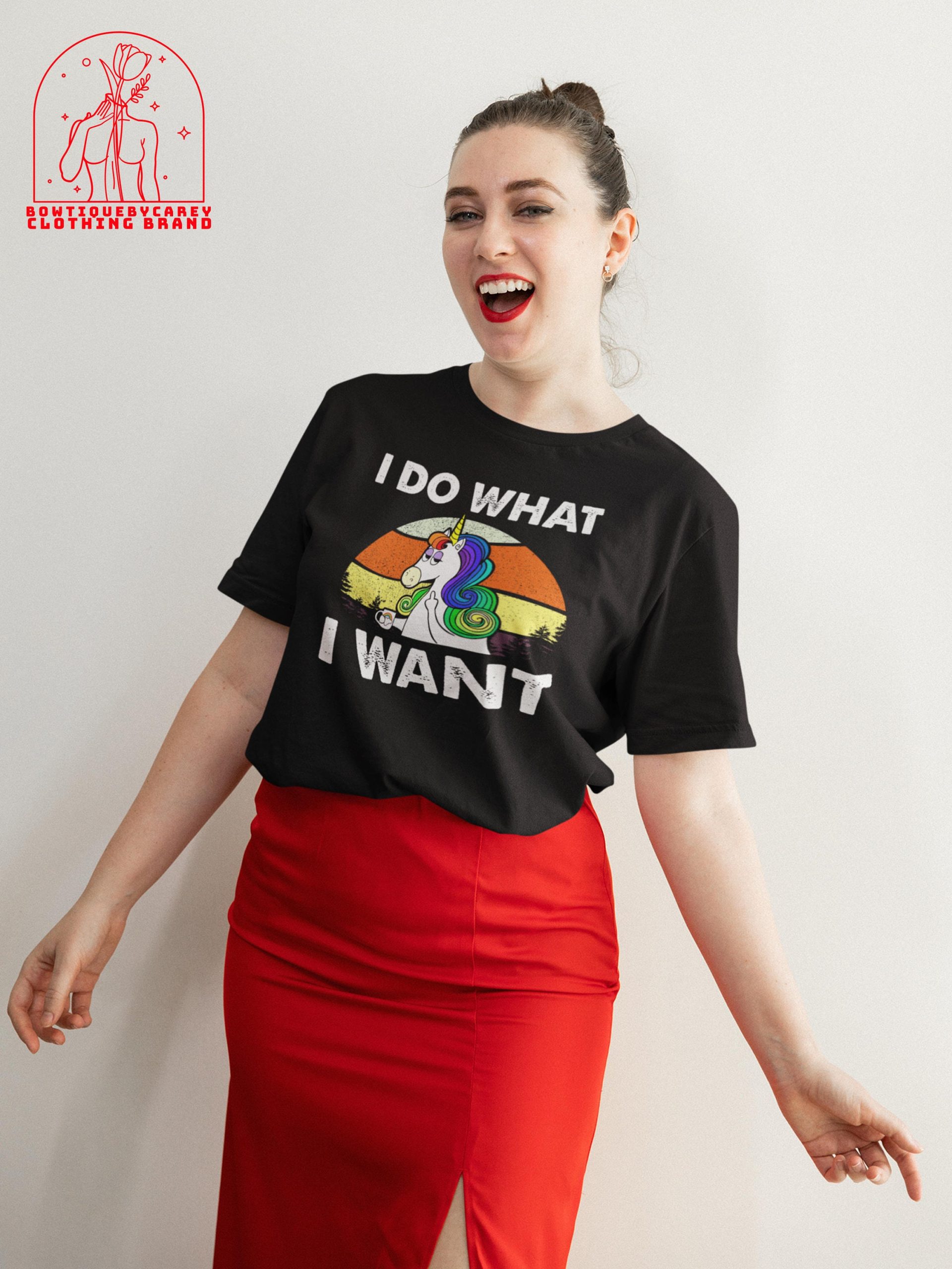 I Do What I Want Funny Unicorn Rainbow Lgbt Unisex T-Shirt I Do What I Want Funny Unicorn Rainbow Lgbt Unisex T-Shirt
