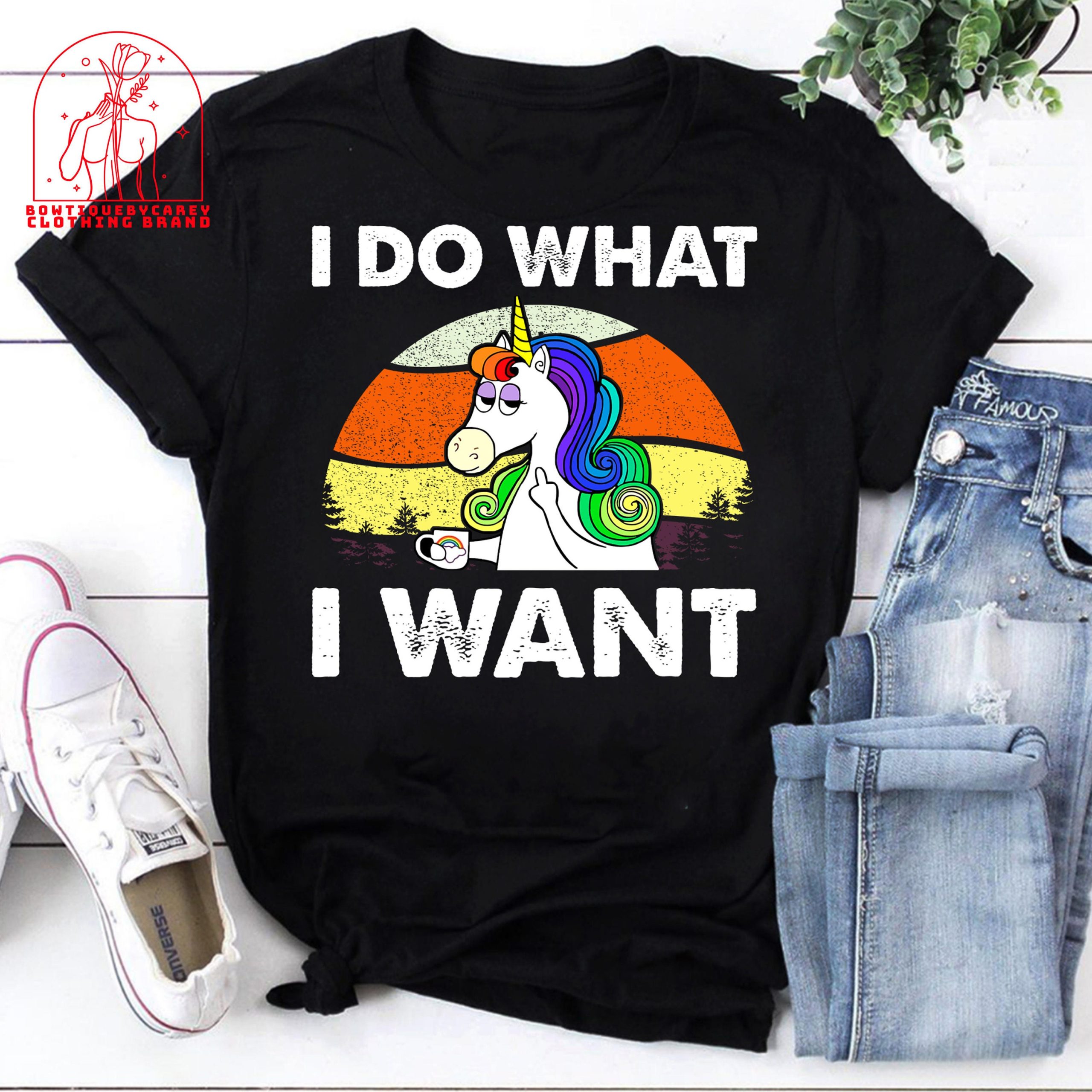 I Do What I Want Funny Unicorn Rainbow Lgbt Unisex T-Shirt I Do What I Want Funny Unicorn Rainbow Lgbt Unisex T-Shirt