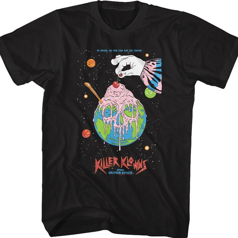 Ice Cream Poster Killer Klowns From Outer Space 80s 90s Horror Unisex T-Shirt Ice Cream Poster Killer Klowns From Outer Space 80s 90s Horror Unisex T-Shirt