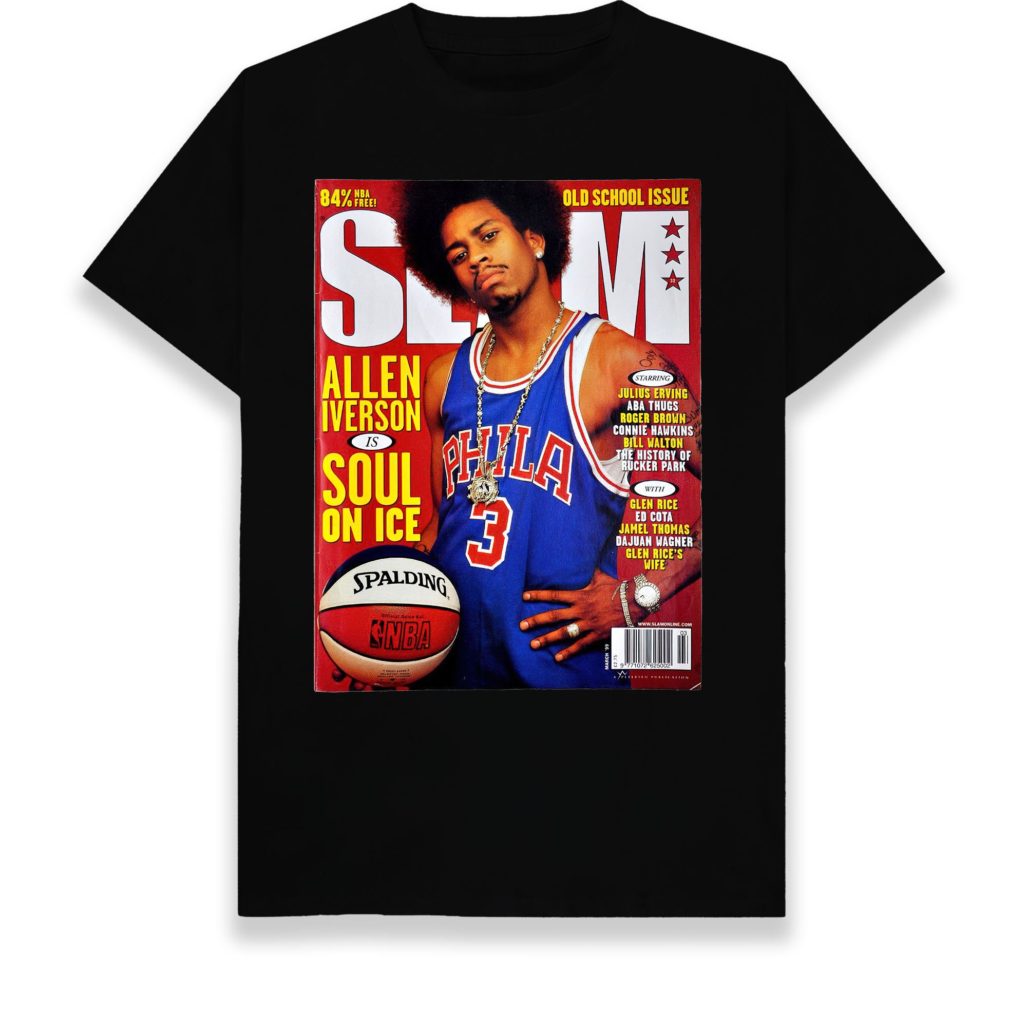 Illustration Allen Iverson Slam Cover Unisex T-Shirt Illustration Allen Iverson Slam Cover Unisex T-Shirt