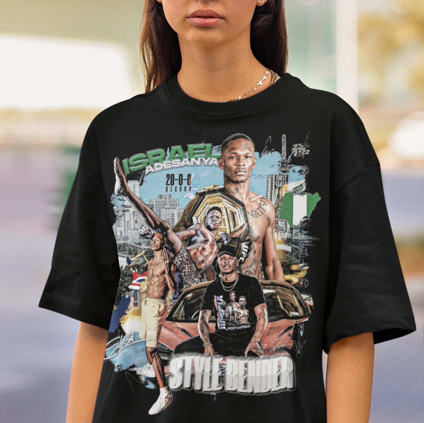 Israel Adesanya Style Bender Vintage Unisex T-Shirt Israel Adesanya Style Bender Vintage Unisex T-Shirt