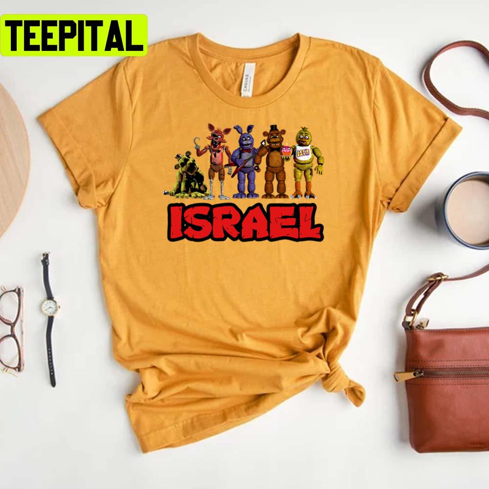 Israel Security Breach Graphic Fnaf Unisex T-Shirt Israel Security Breach Graphic Fnaf Unisex T-Shirt