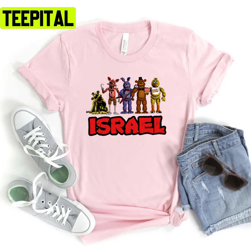 Israel Security Breach Graphic Fnaf Unisex T-Shirt Israel Security Breach Graphic Fnaf Unisex T-Shirt
