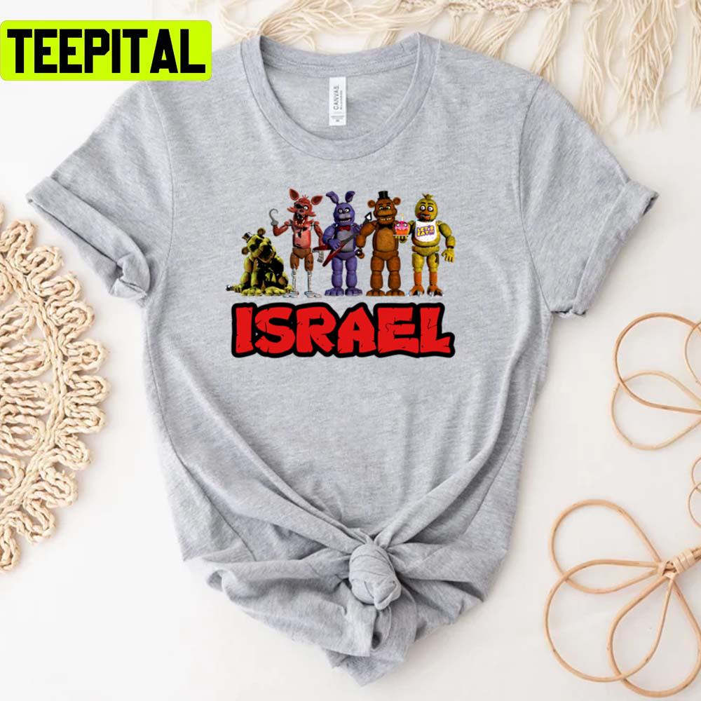 Israel Security Breach Graphic Fnaf Unisex T-Shirt Israel Security Breach Graphic Fnaf Unisex T-Shirt