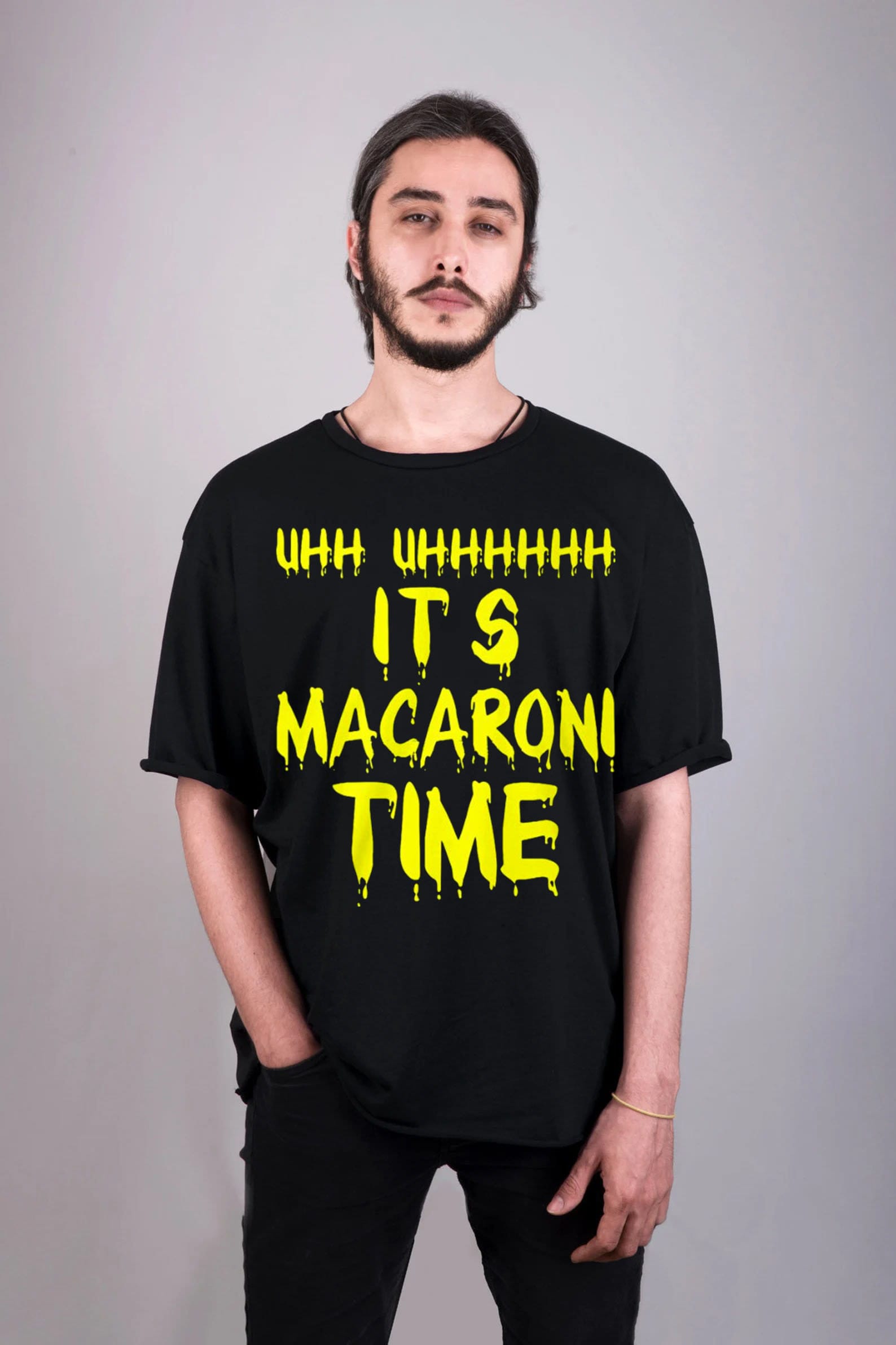 It's Macaroni Time Macaroni Time Macaroni Unisex T-Shirt It's Macaroni Time Macaroni Time Macaroni Unisex T-Shirt