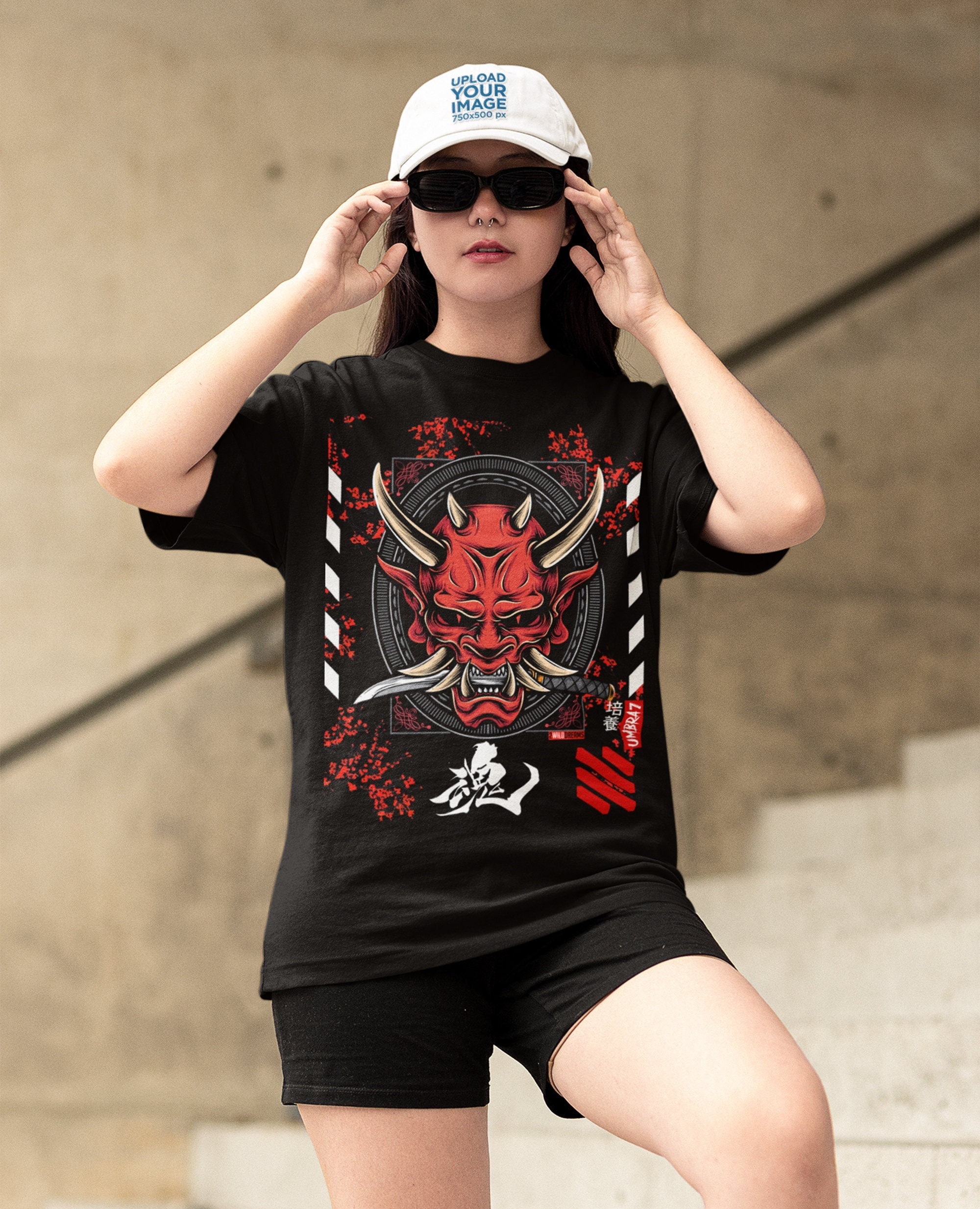 Japanese Urban Artwork Hannya Oni Graphic Unisex T-Shirt Japanese Urban Artwork Hannya Oni Graphic Unisex T-Shirt