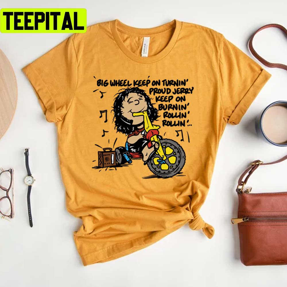 Jerry Big Wheel Gratenuts Dead And Company Unisex T-Shirt Jerry Big Wheel Gratenuts Dead And Company Unisex T-Shirt