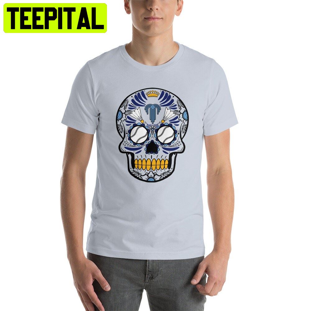 Kansas City Royals Sugar Skull Art Unisex T-Shirt Kansas City Royals Sugar Skull Art Unisex T-Shirt