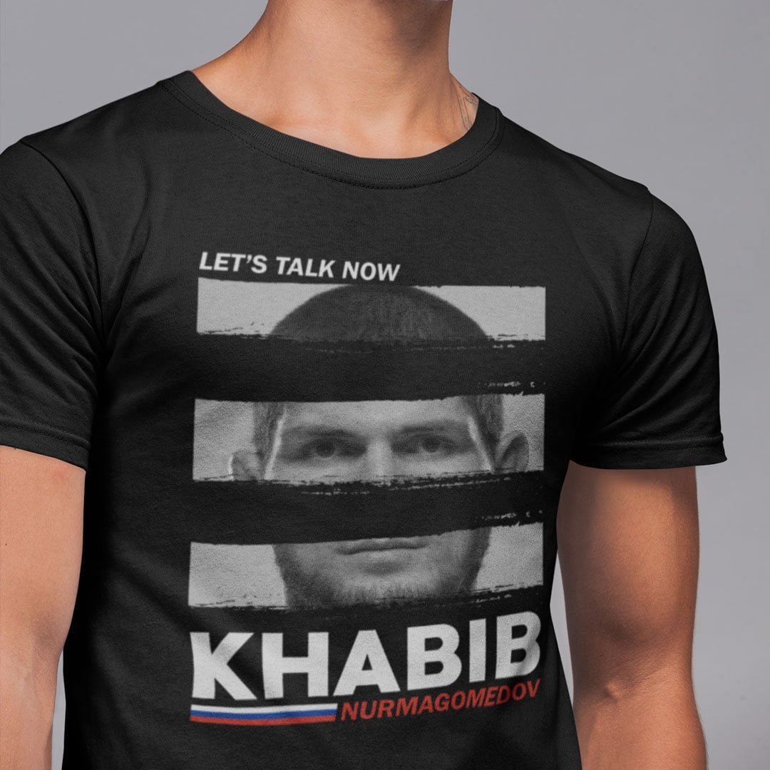 Khabib Nurmagomedov Let's Talk Now Mma Unisex T-Shirt Khabib Nurmagomedov Let's Talk Now Mma Unisex T-Shirt