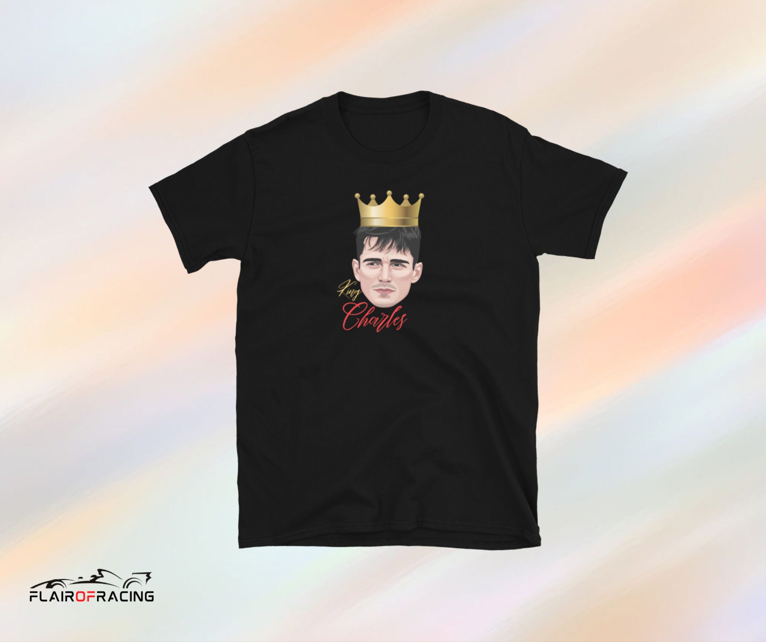 King Charles Leclerc Ferarri 2022 Formula Unisex T-Shirt King Charles Leclerc Ferarri 2022 Formula Unisex T-Shirt