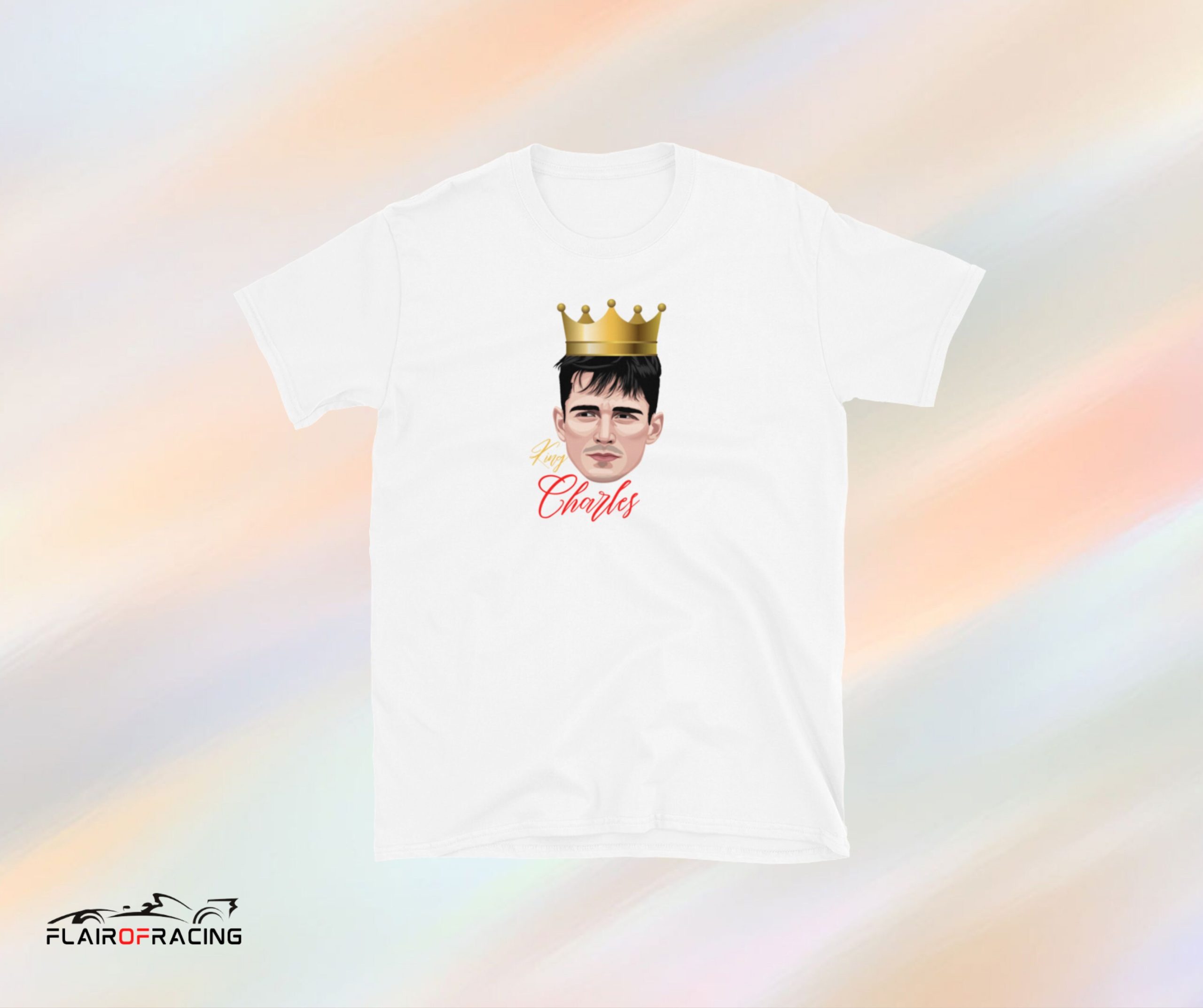 King Charles Leclerc Ferarri 2022 Formula Unisex T-Shirt King Charles Leclerc Ferarri 2022 Formula Unisex T-Shirt