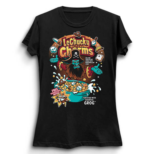 Lechucky Charms Monkey Island Lechuck Cereal Box Unisex T-Shirt Lechucky Charms Monkey Island Lechuck Cereal Box Unisex T-Shirt