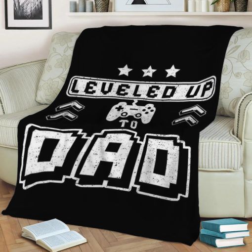 Leveled Up To Dad Fleece Throw Blanket Best Seller Fleece Blanket Throw Blanket Gift 1 Leveled Up To Dad Fleece Throw Blanket Best Seller Fleece Blanket Throw Blanket Gift 1