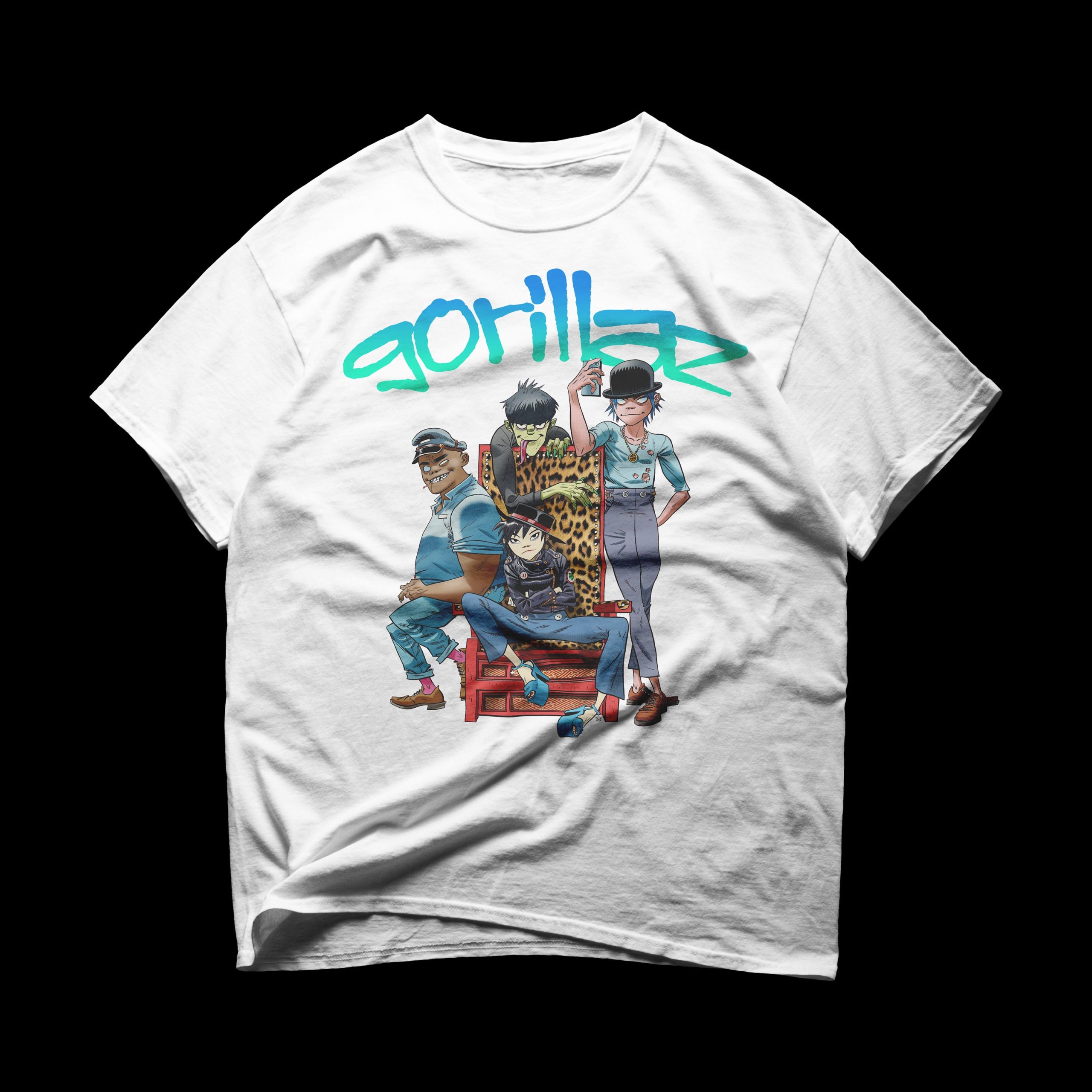 Limited Gorillaz Gorillaz Demon Days Plastic Beach Humanz Streetwear Unisex T-Shirt Limited Gorillaz Gorillaz Demon Days Plastic Beach Humanz Streetwear Unisex T-Shirt
