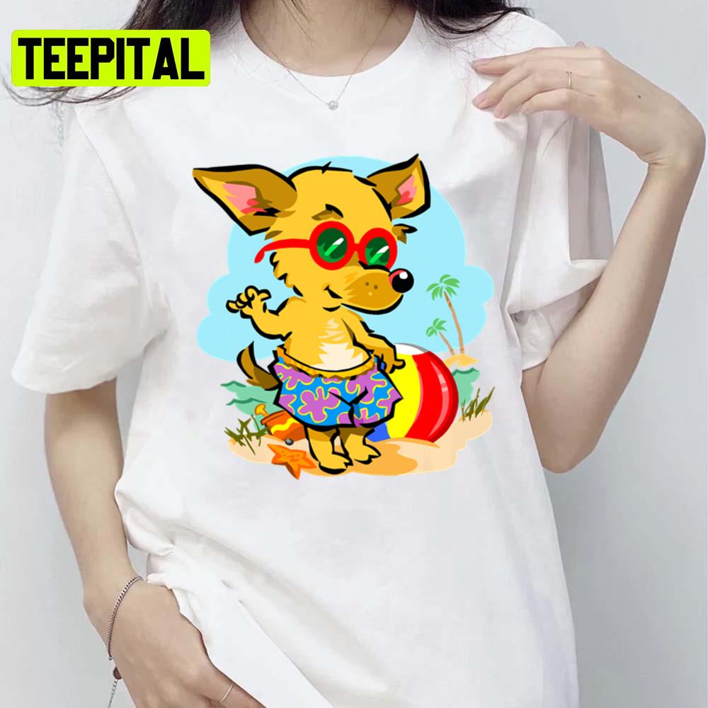 Little Fox At Beach Mordecai And The Rigbys Unsex T-Shirt Little Fox At Beach Mordecai And The Rigbys Unsex T-Shirt