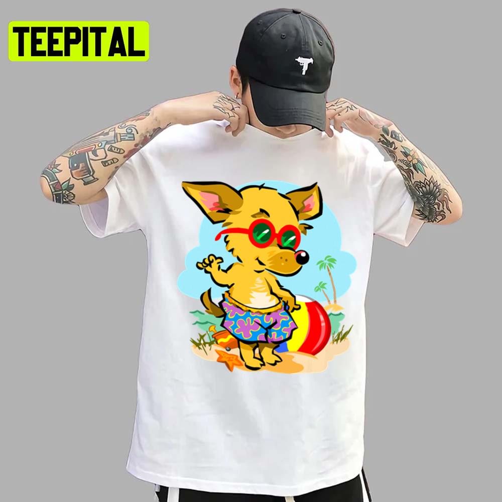 Little Fox At Beach Mordecai And The Rigbys Unsex T-Shirt Little Fox At Beach Mordecai And The Rigbys Unsex T-Shirt