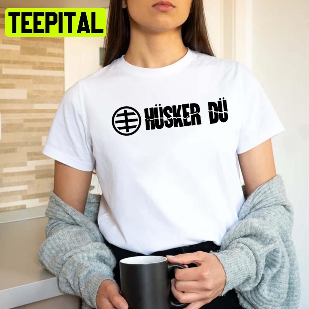 Logo Text Merchandise Husker Du Unisex T-Shirt Logo Text Merchandise Husker Du Unisex T-Shirt