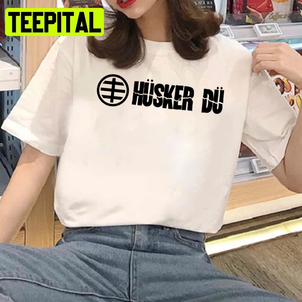 Logo Text Merchandise Husker Du Unisex T-Shirt Logo Text Merchandise Husker Du Unisex T-Shirt