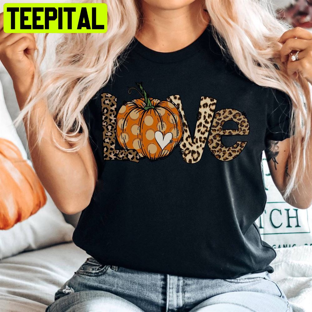 Love Fall Y'all Leopard Print Fall Unisex T-Shirt Love Fall Y'all Leopard Print Fall Unisex T-Shirt