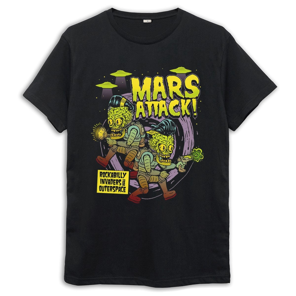 Mars Attacks Animated Design Unisex T-Shirt Mars Attacks Animated Design Unisex T-Shirt