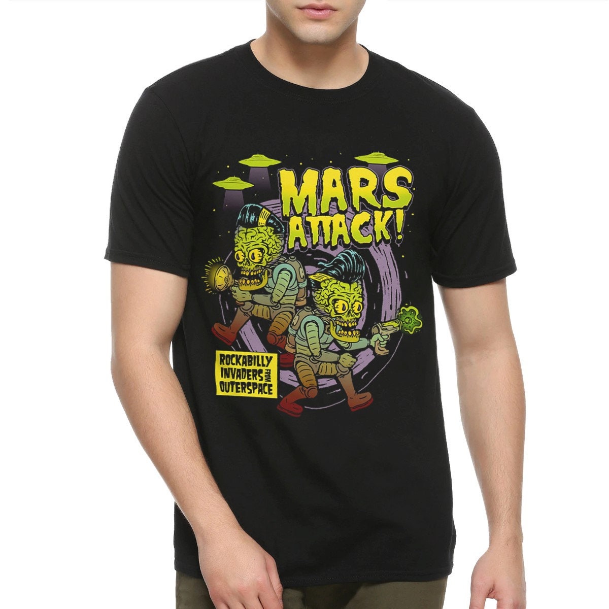 Mars Attacks Animated Design Unisex T-Shirt Mars Attacks Animated Design Unisex T-Shirt