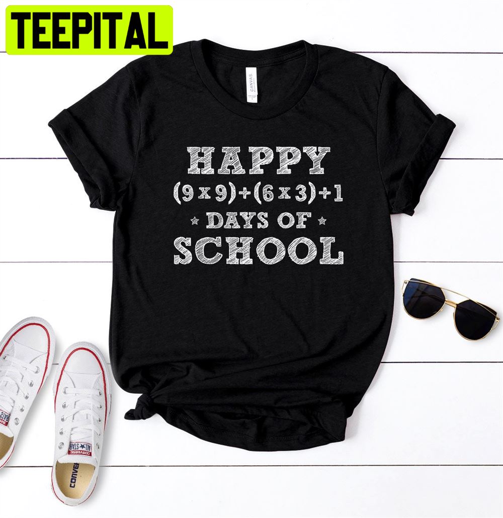 Math Teacher Math Formula 100 Days Of School Unisex T-Shirt Math Teacher Math Formula 100 Days Of School Unisex T-Shirt