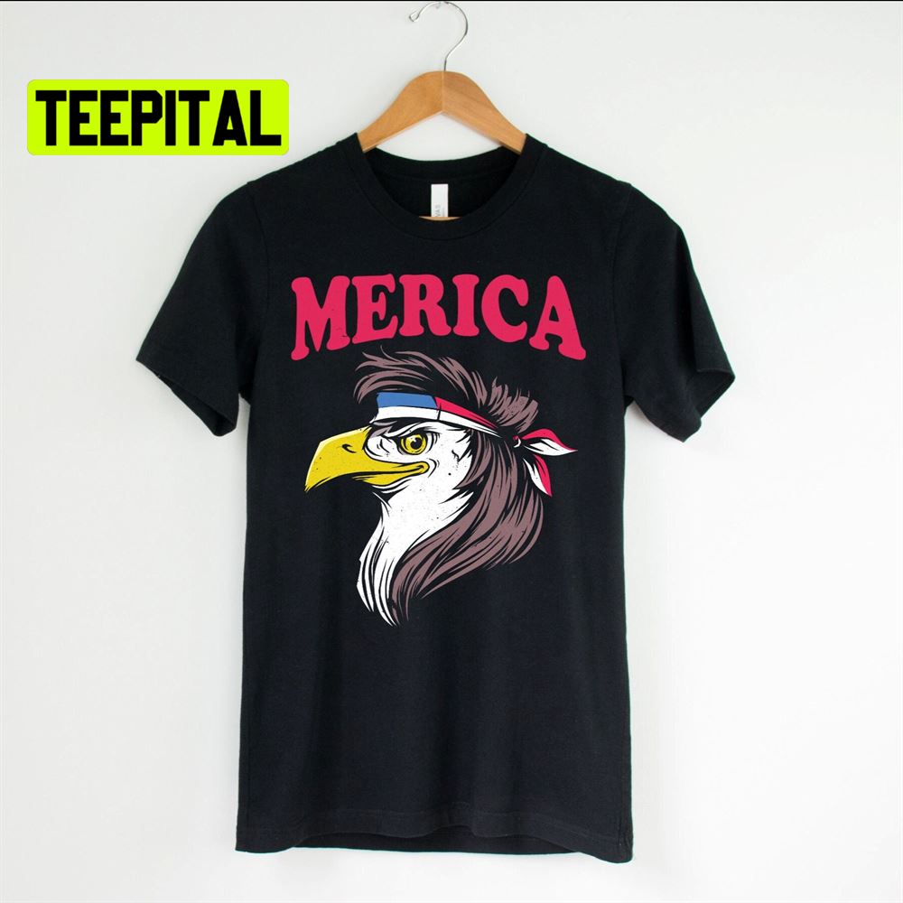 Merica Eagle Distressed Unsiex T-Shirt Merica Eagle Distressed Unsiex T-Shirt