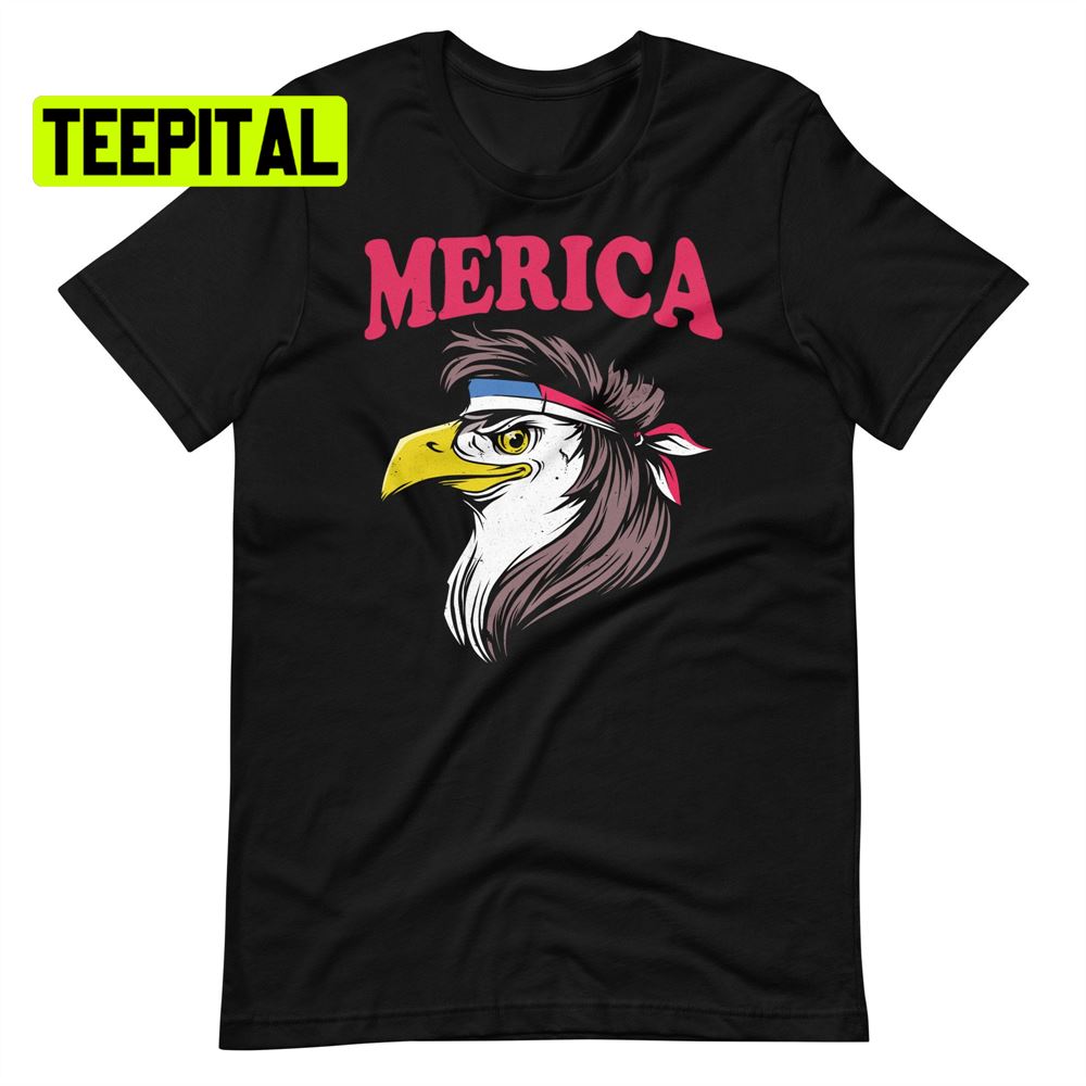 Merica Eagle Distressed Unsiex T-Shirt Merica Eagle Distressed Unsiex T-Shirt