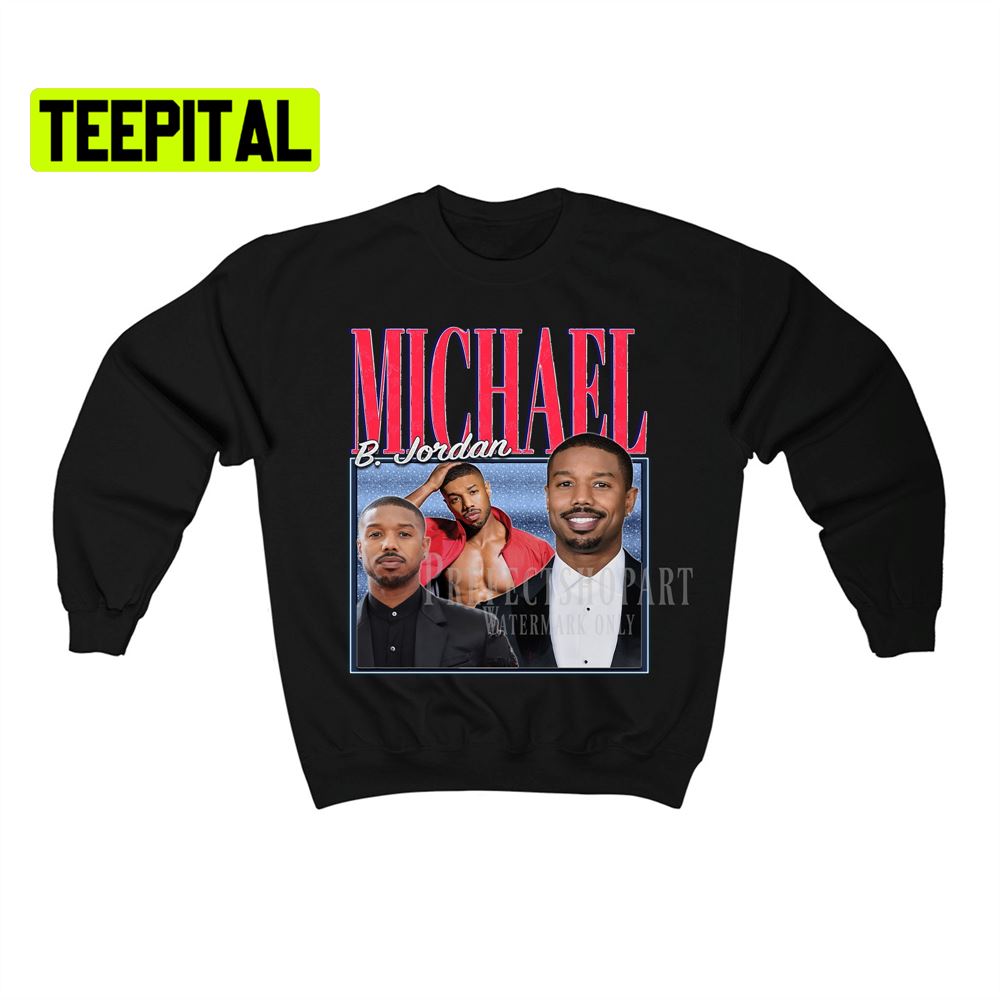 Michael B Jordan Retro Vintage Art Unisex Sweatshirt Michael B Jordan Retro Vintage Art Unisex Sweatshirt