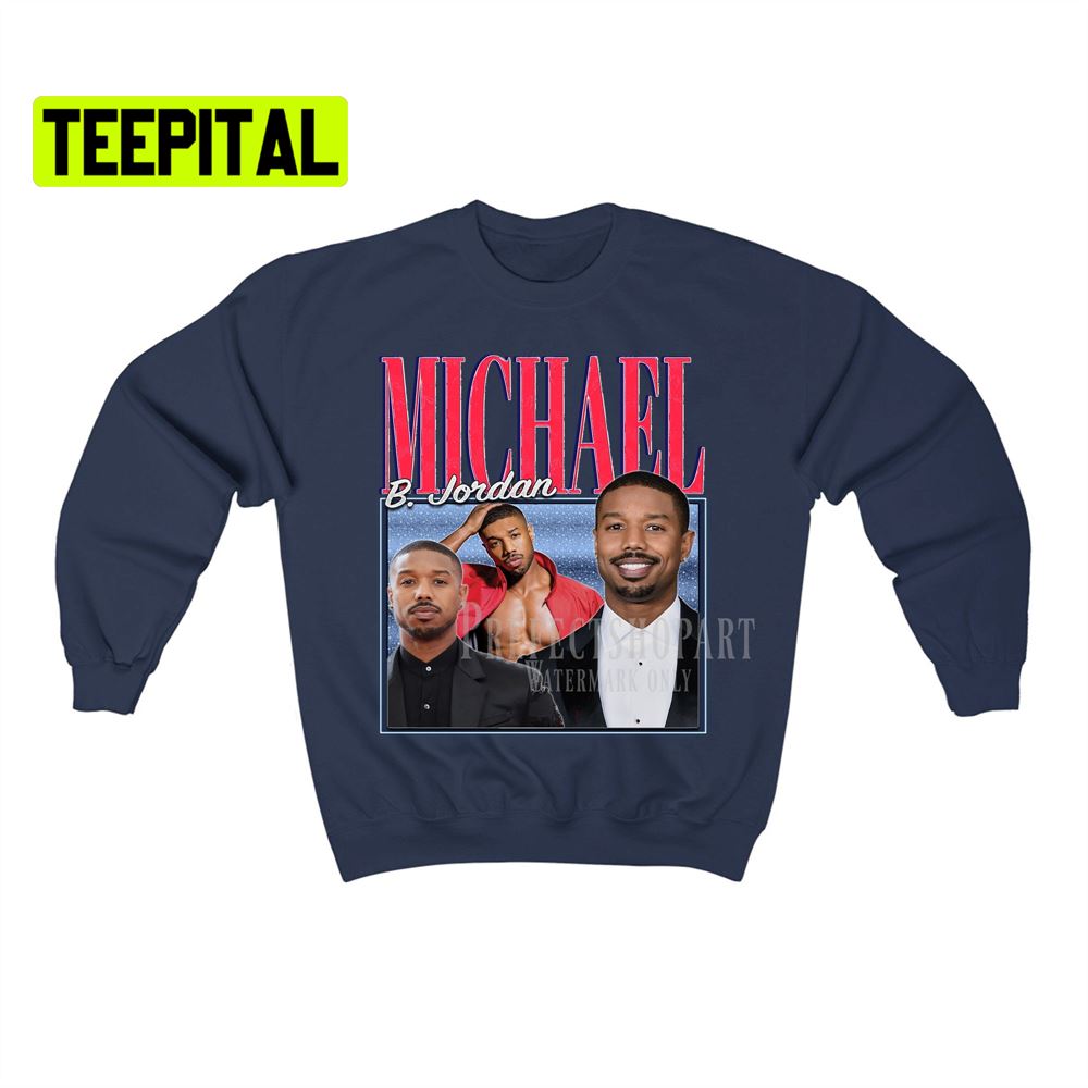 Michael B Jordan Retro Vintage Art Unisex Sweatshirt Michael B Jordan Retro Vintage Art Unisex Sweatshirt