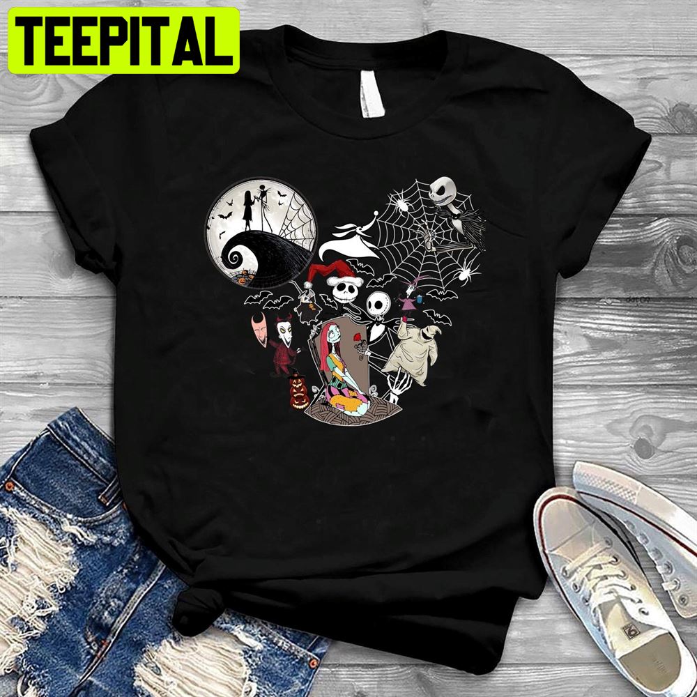 Mickey Ear Disney The Nightmare Before Christmas Halloween Unisex T-Shirt Mickey Ear Disney The Nightmare Before Christmas Halloween Unisex T-Shirt