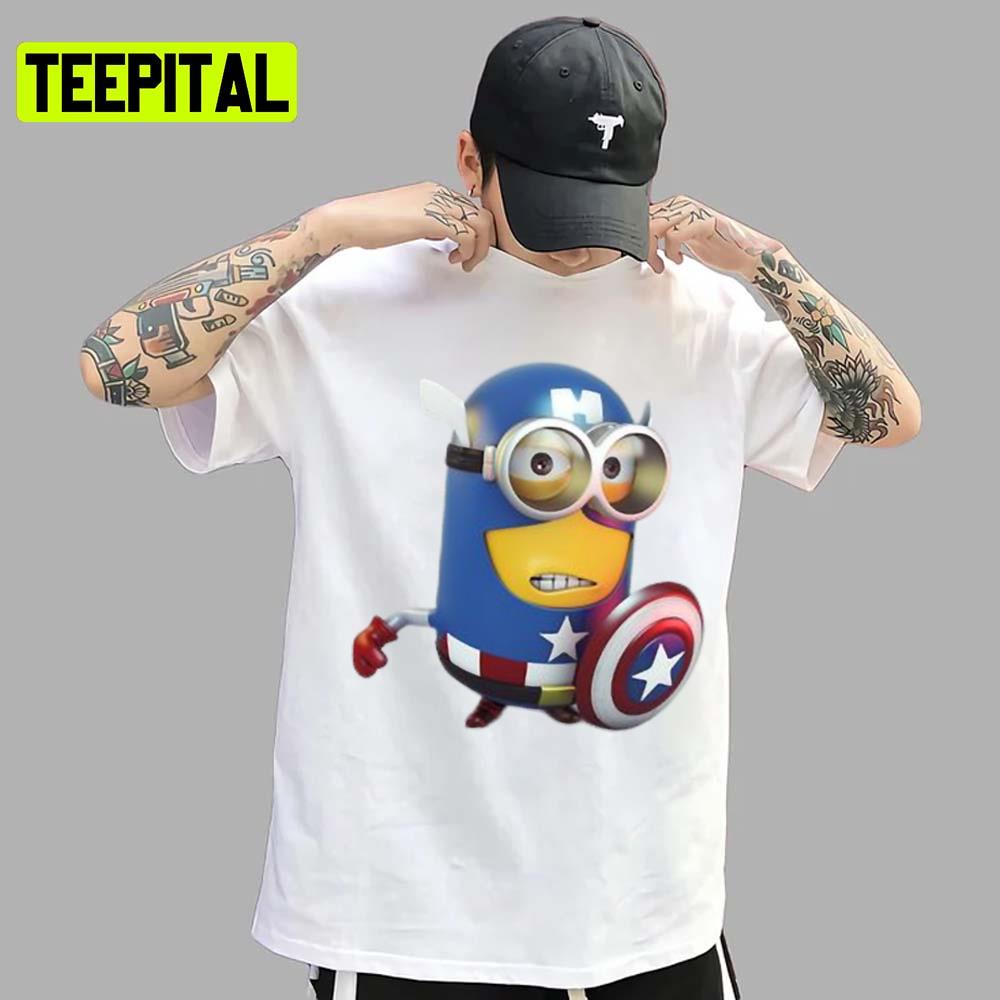 Minions The Rise Of Gru Captain America Unisex T-Shirt Minions The Rise Of Gru Captain America Unisex T-Shirt