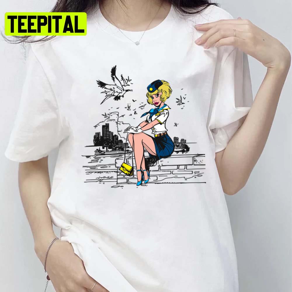 Natacha Cover Movie Cartoon Color Big Ben Gaston Lagaffe Unisex T-Shirt Natacha Cover Movie Cartoon Color Big Ben Gaston Lagaffe Unisex T-Shirt
