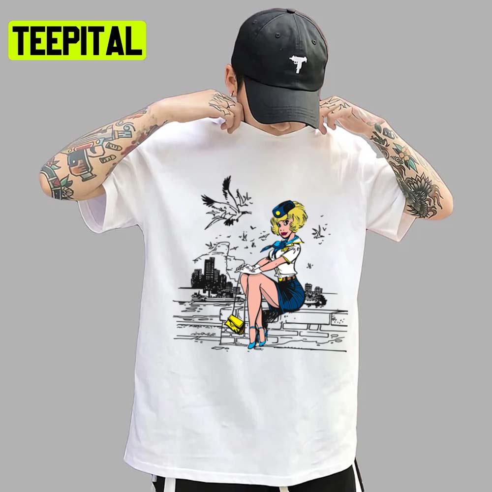 Natacha Cover Movie Cartoon Color Big Ben Gaston Lagaffe Unisex T-Shirt Natacha Cover Movie Cartoon Color Big Ben Gaston Lagaffe Unisex T-Shirt