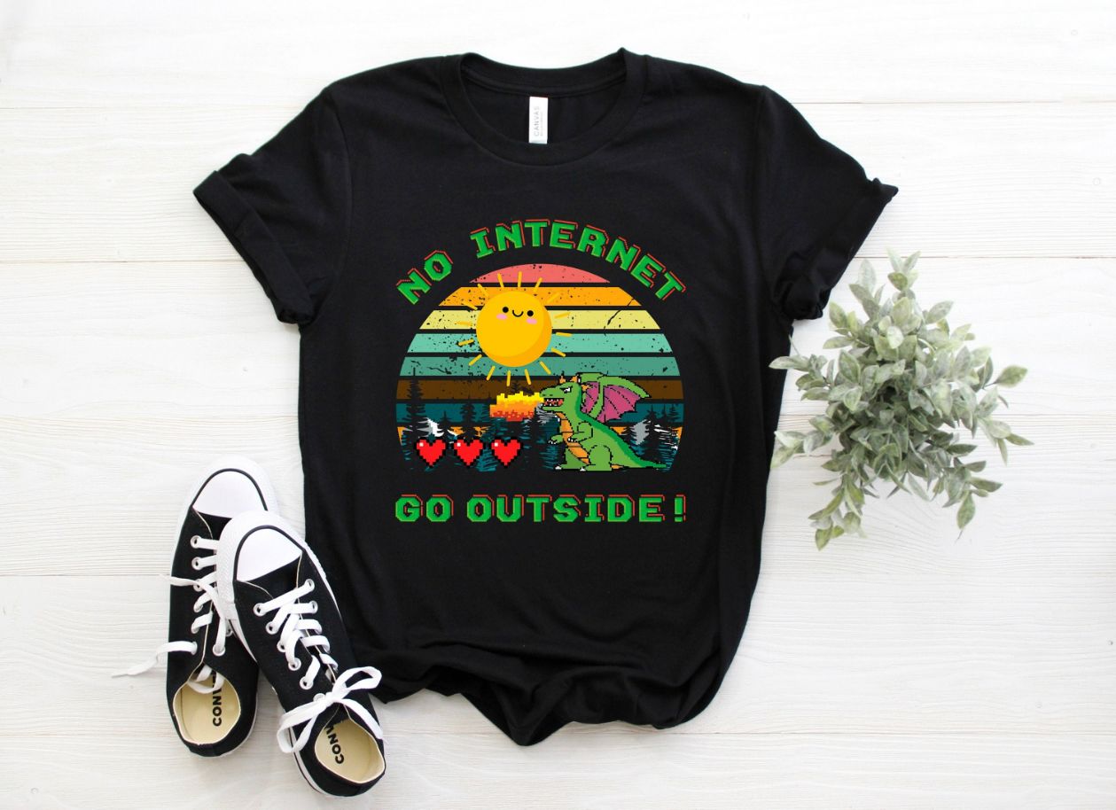 No Internet Go Outside T-Shirt No Internet Go Outside T-Shirt