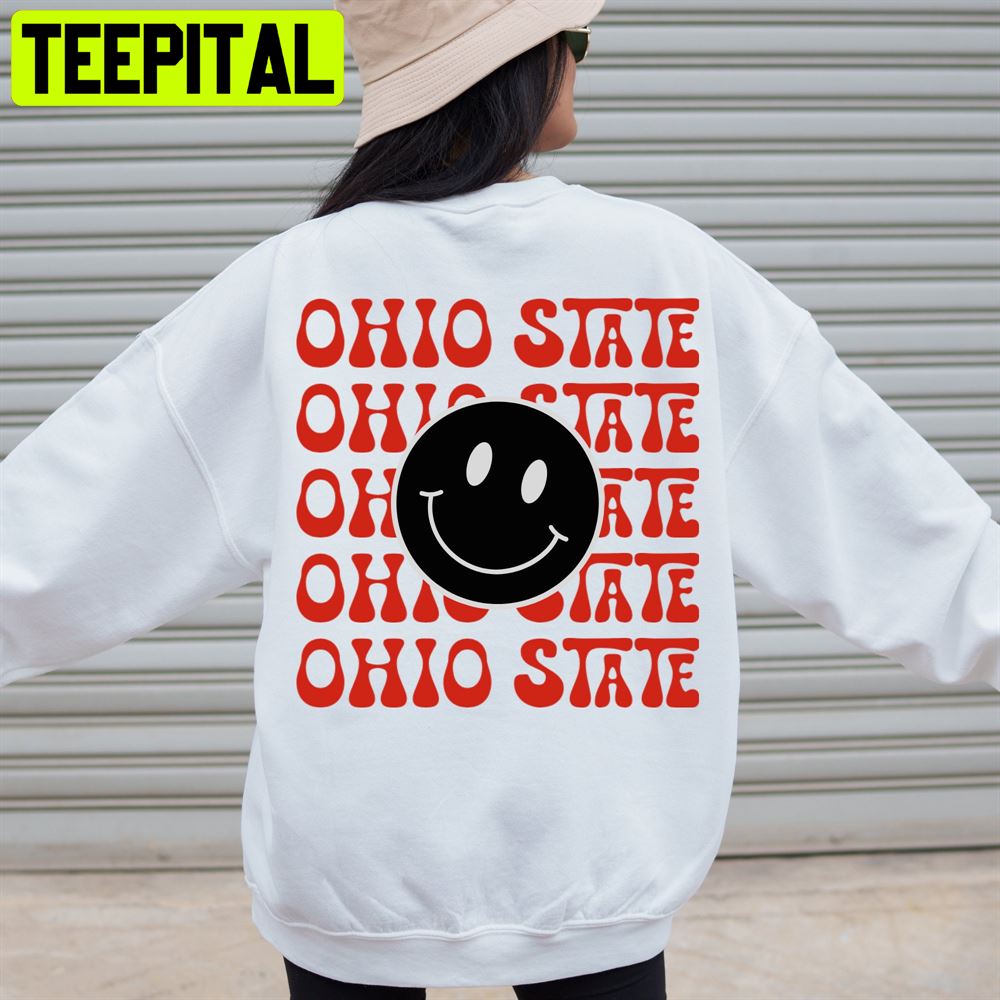 Ohio State University Smail Face Trending Unisex T-Shirt Ohio State University Smail Face Trending Unisex T-Shirt