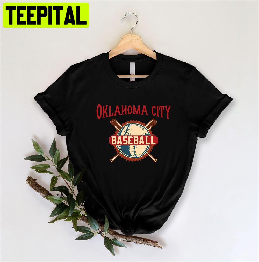 Oklahoma City Baseball Retro Art Unisex T-Shirt Oklahoma City Baseball Retro Art Unisex T-Shirt