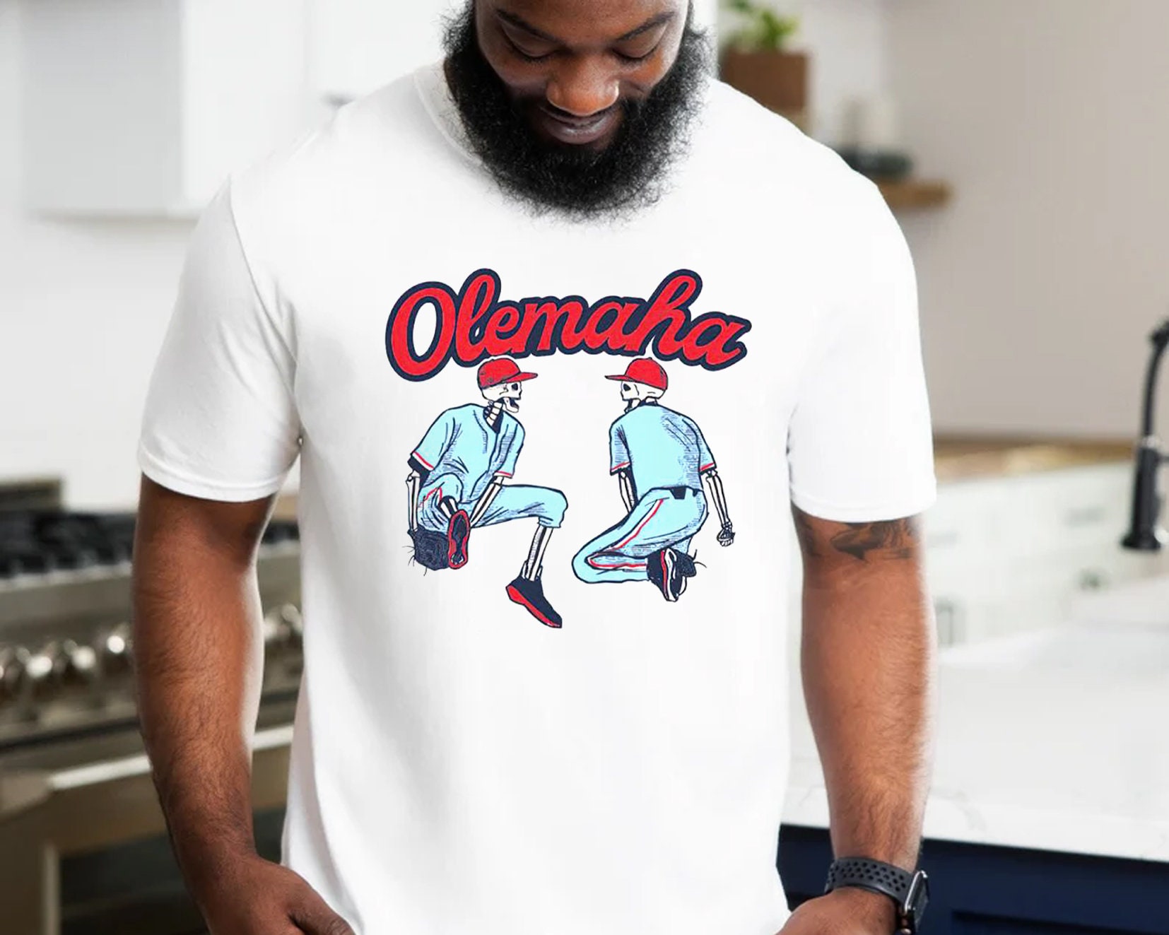 Olemaha Skeleton Ole Miss Baseball Shirt Olemaha Skeleton Ole Miss Baseball Shirt