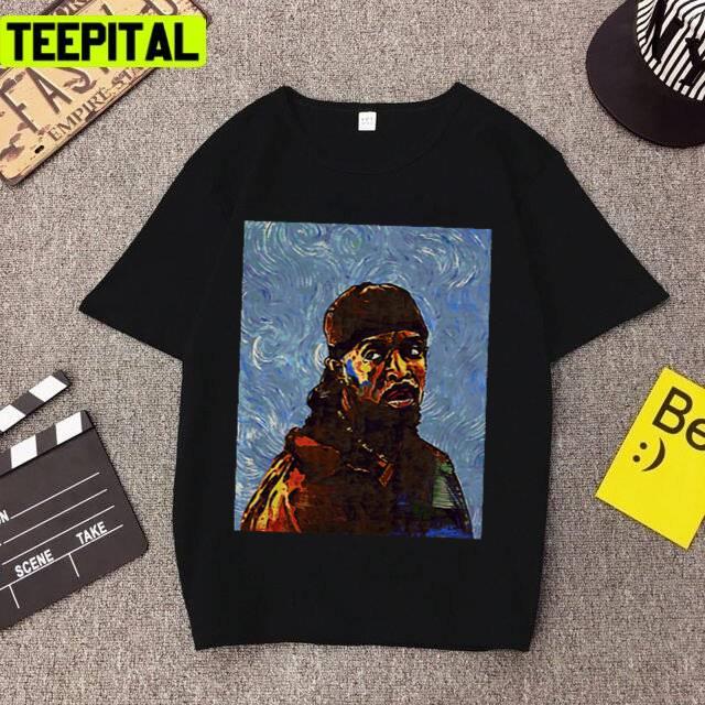 Omar Little By Vangogh The Wire Unisex T-Shirt Omar Little By Vangogh The Wire Unisex T-Shirt