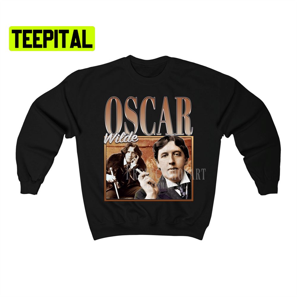 Oscar Wilde Retro Vintage Art Unisex Sweatshirt Oscar Wilde Retro Vintage Art Unisex Sweatshirt