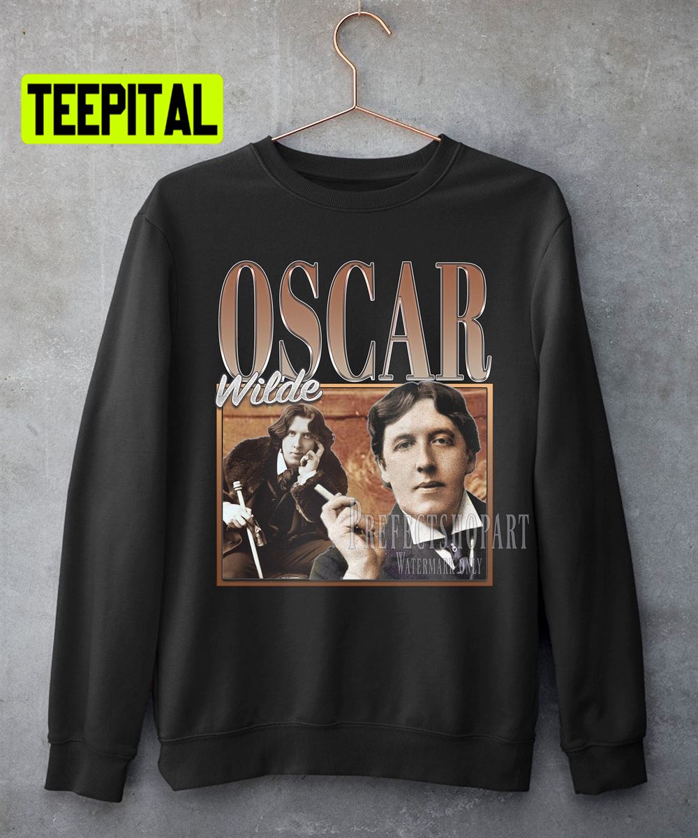 Oscar Wilde Retro Vintage Art Unisex Sweatshirt Oscar Wilde Retro Vintage Art Unisex Sweatshirt