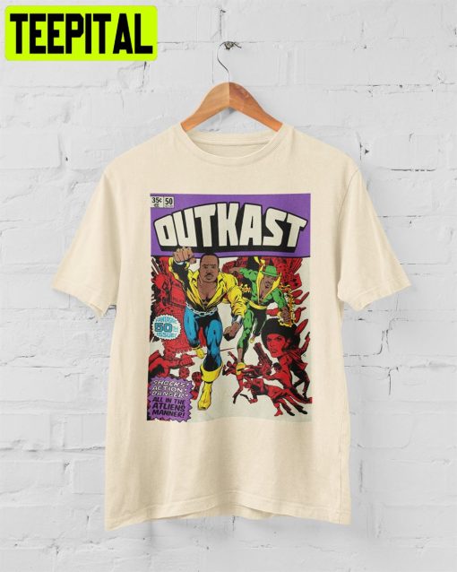 Outkast Inspired Comic Book Rap Graphic Vintage 90’s Style Unisex T-Shirt