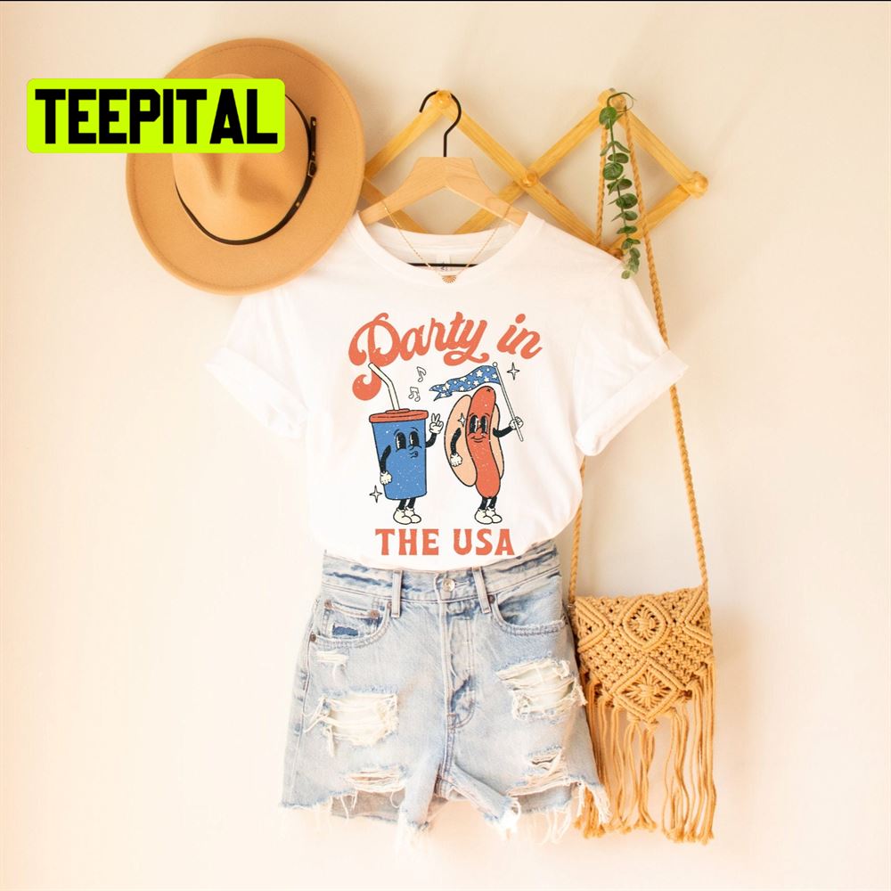 Party In The Usa Distressed Unsiex T-Shirt Party In The Usa Distressed Unsiex T-Shirt