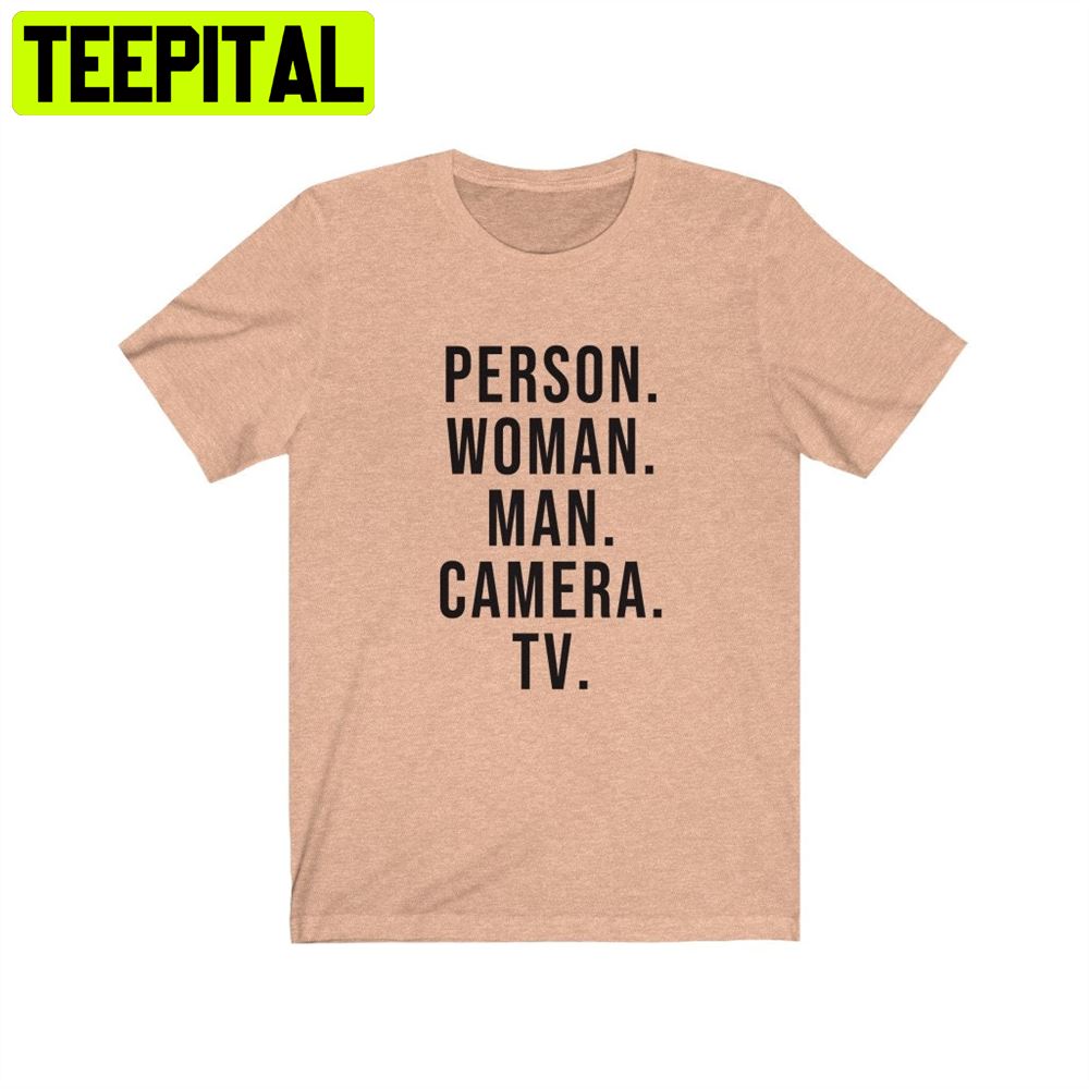 Person Woman Man Camera Tv Unisex T-Shirt Person Woman Man Camera Tv Unisex T-Shirt